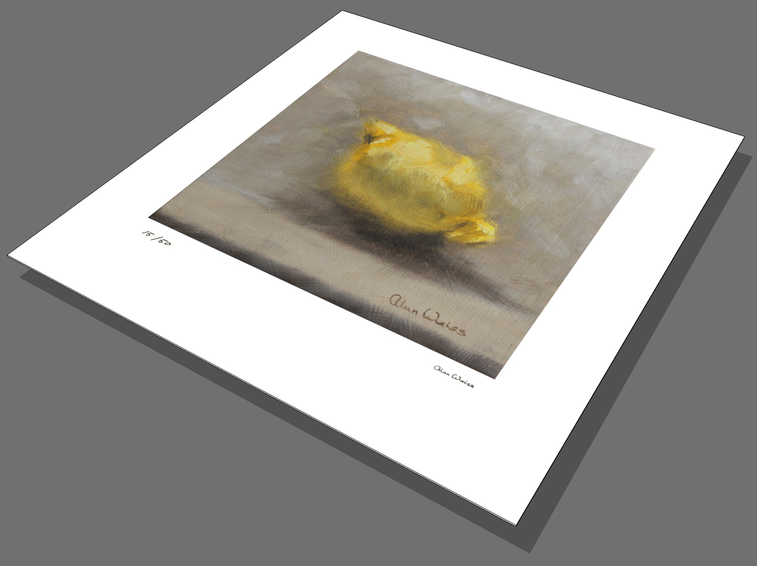 Lemon Painting Print
